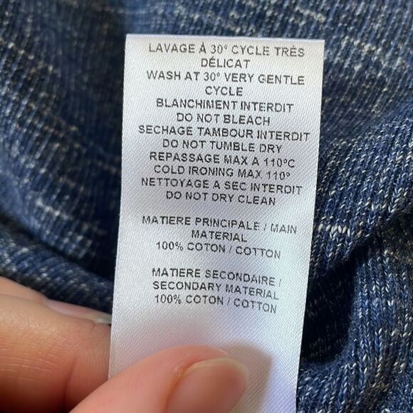 See By Chloe Ribbed Knit Mini Dress Crochet Sleeve L - Picture 6 of 8